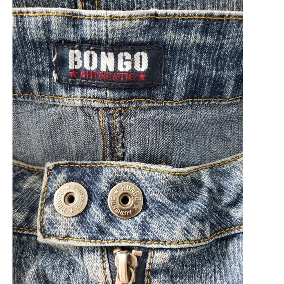 Stretch Jean skirt by BONGO Authentic denim skirt SIZE 3 military  style - Picture 7 of 11